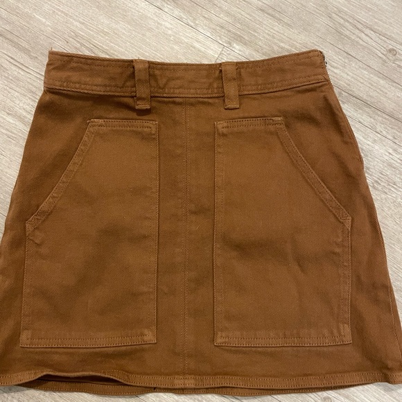 Wilfred Free Brown denim skirt - Picture 2 of 4
